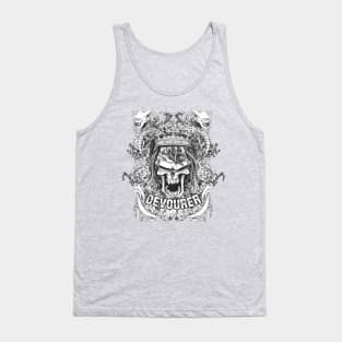 Skeleton drinking Coffee Tank Top